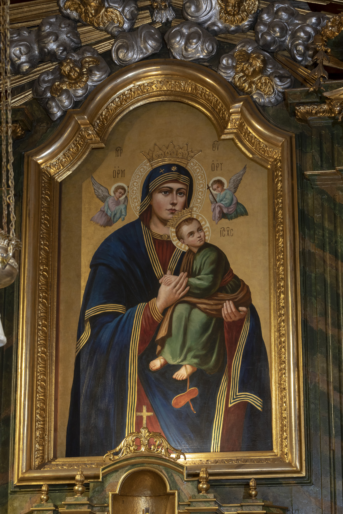 OBRAZ HODEGETRII w ołtarzu głównym