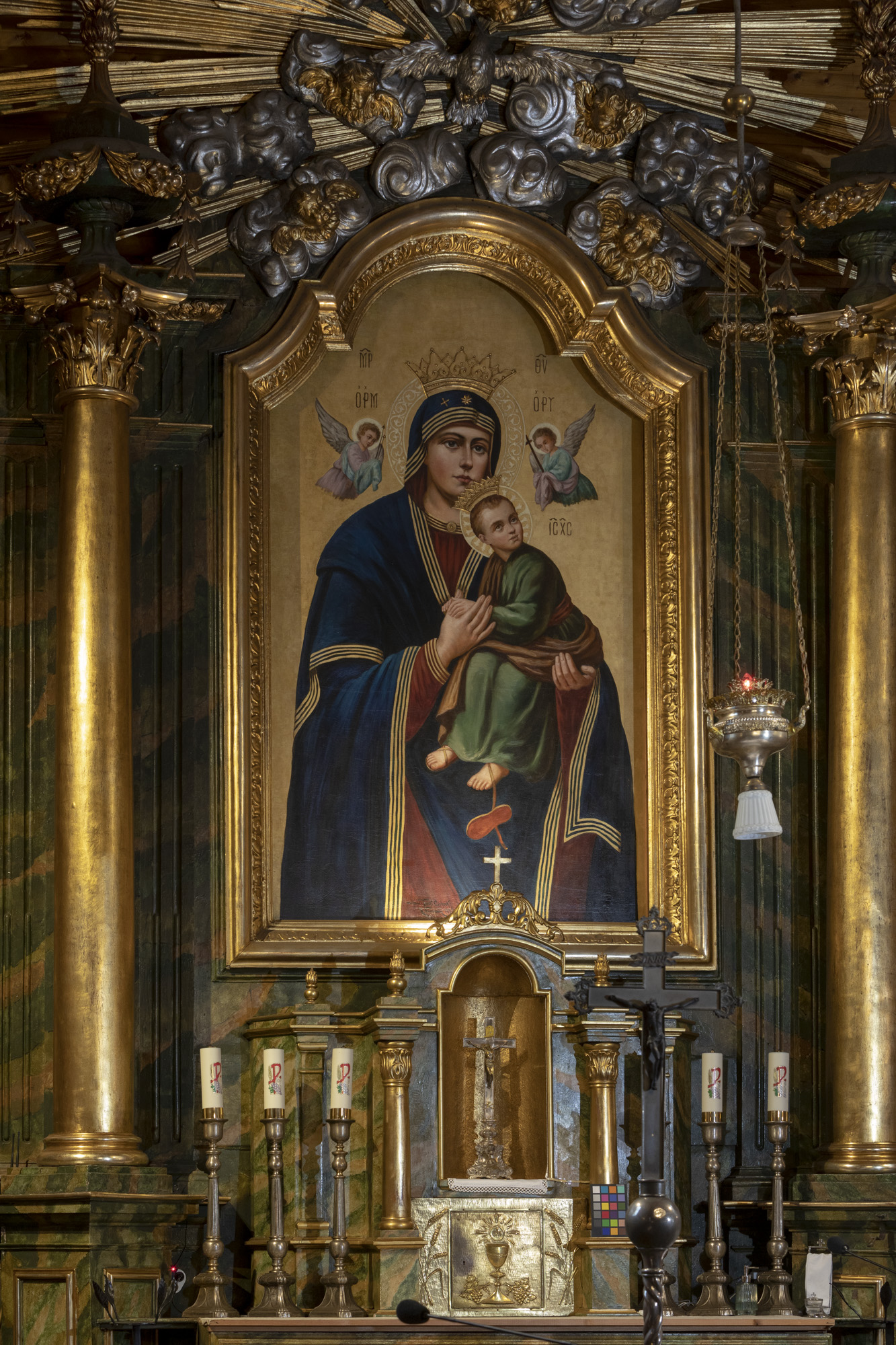 OBRAZ HODEGETRII w ołtarzu głównym