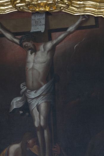 Obraz Ukrzyżowania w ołtarzu głównym