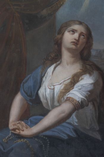 Obraz św. Marii Magdaleny w ołtarzu głównym