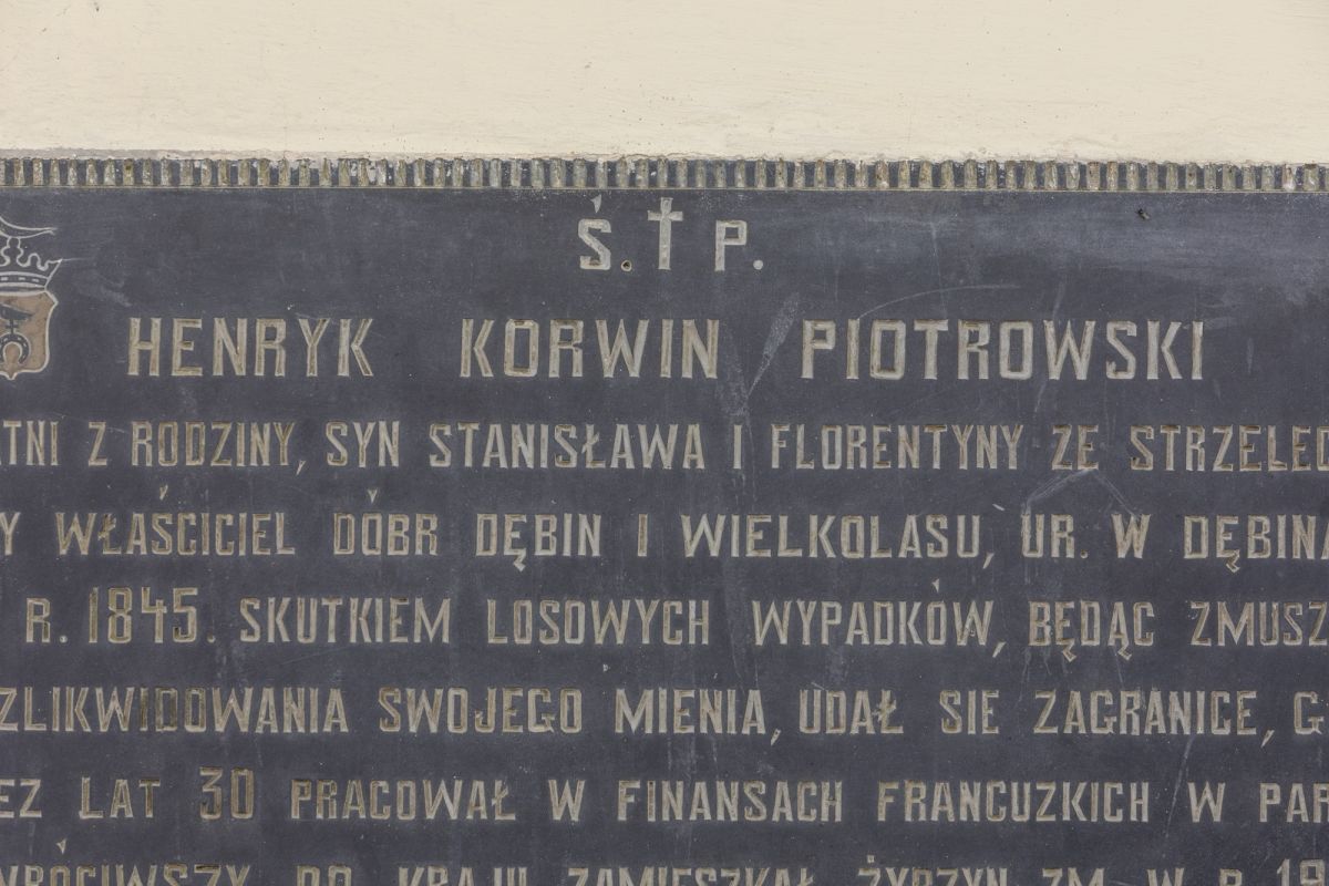 Tablica pamiątkowa Henryka Korwin-Piotrowskiego